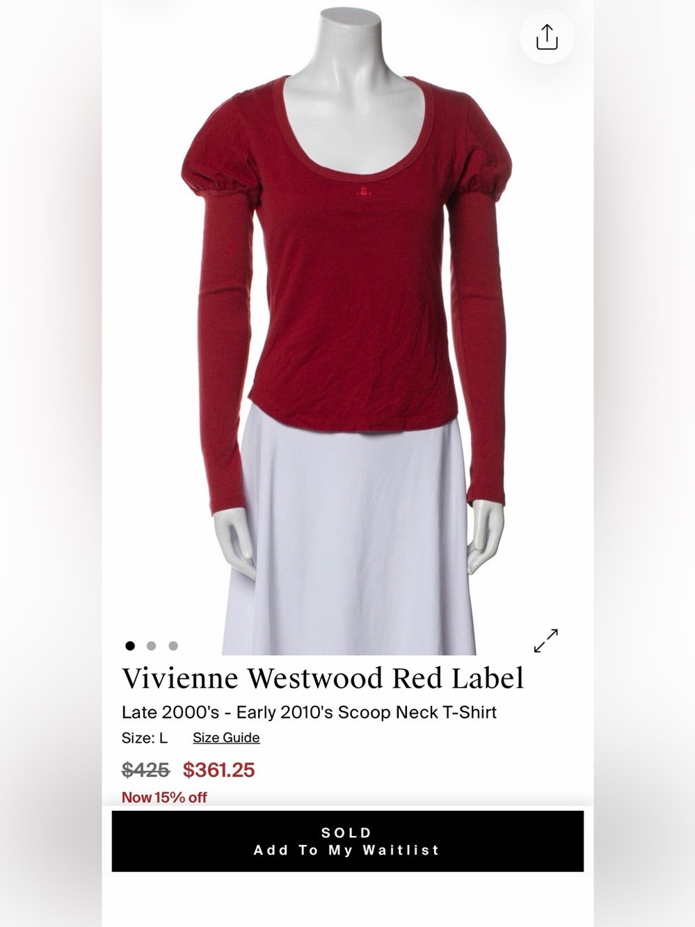vivienne westwood long sleeve top